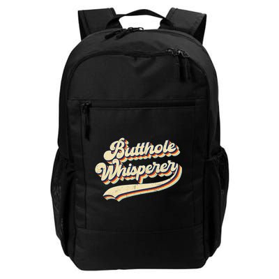 Butthole Whisperer Sarcastic Jokes Retro Vintage Trending Backpack