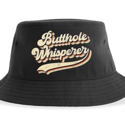 Butthole Whisperer Sarcastic Jokes Retro Vintage Trending Sustainable Bucket Hat