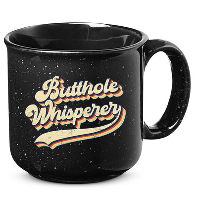 Butthole Whisperer Sarcastic Jokes Retro Vintage Trending 15oz Campfire Ceramic Mug
