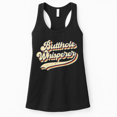 Butthole Whisperer Sarcastic Jokes Retro Vintage Trending Womens Tank Top