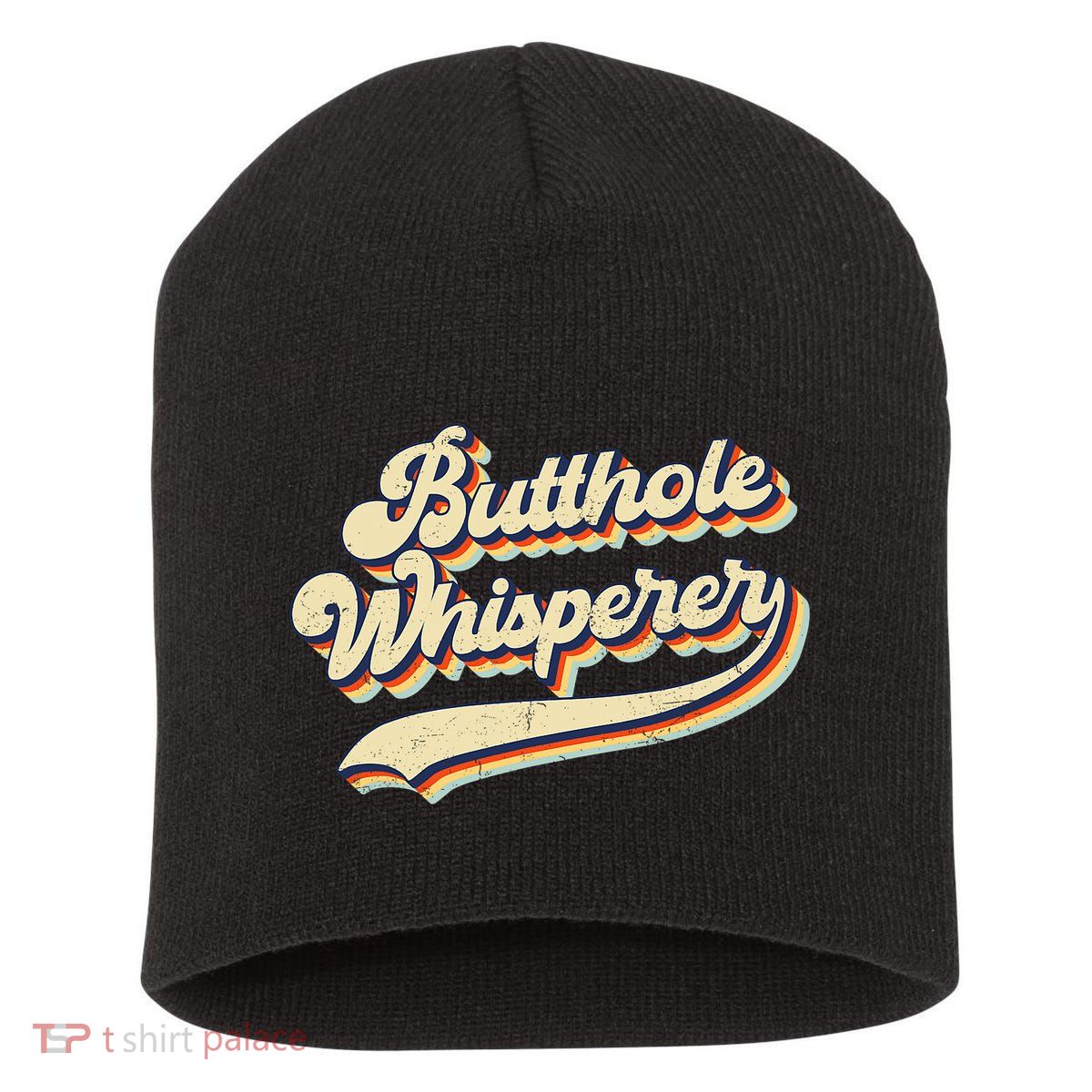 Butthole Whisperer Sarcastic Jokes Retro Vintage Trending Short Acrylic Beanie