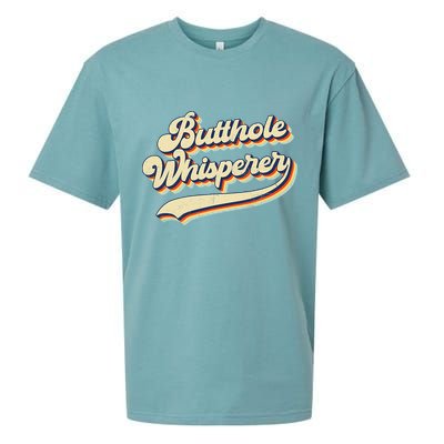 Butthole Whisperer Sarcastic Jokes Retro Vintage Trending Sueded Cloud Jersey T-Shirt