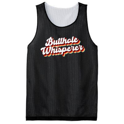 Butthole Whisperer Sarcastic Jokes Retro Funny Gift Mesh Reversible Basketball Jersey Tank