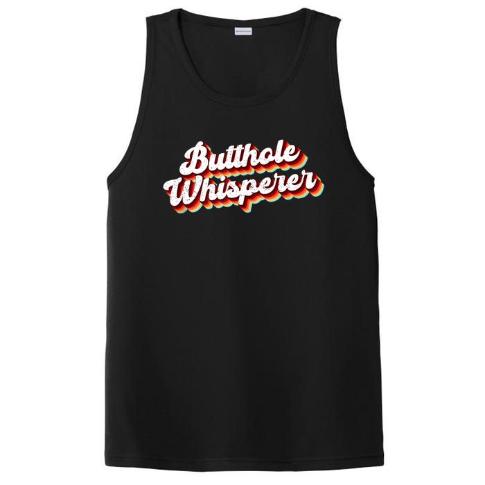 Butthole Whisperer Sarcastic Jokes Retro Funny Gift PosiCharge Competitor Tank