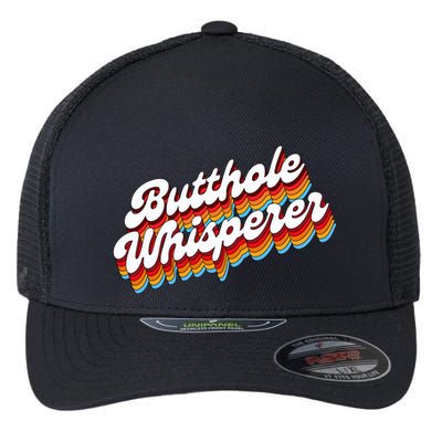 Butthole Whisperer Sarcastic Jokes Retro Flexfit Unipanel Trucker Cap