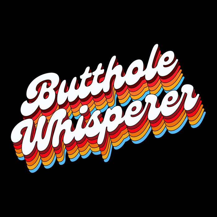 Butthole Whisperer Sarcastic Jokes Retro Drawstring Bag