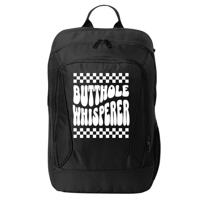 Butthole Whisperer Sarcastic Jokes Retro City Backpack