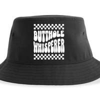 Butthole Whisperer Sarcastic Jokes Retro Sustainable Bucket Hat