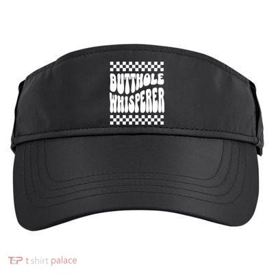 Butthole Whisperer Sarcastic Jokes Retro Adult Drive Performance Visor