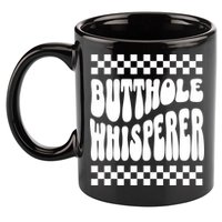 Butthole Whisperer Sarcastic Jokes Retro 11oz C Handle Ceramic Mug