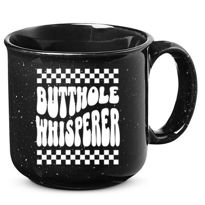 Butthole Whisperer Sarcastic Jokes Retro 15oz Campfire Ceramic Mug