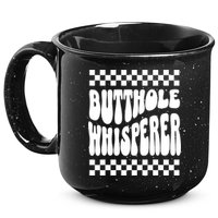 Butthole Whisperer Sarcastic Jokes Retro 15oz Campfire Ceramic Mug