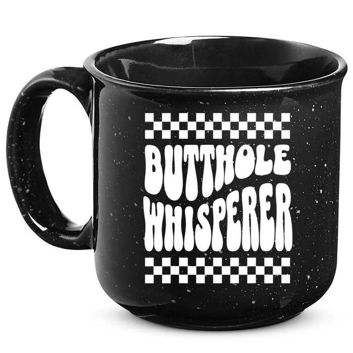Butthole Whisperer Sarcastic Jokes Retro 15oz Campfire Ceramic Mug