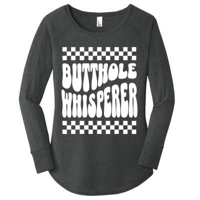 Butthole Whisperer Sarcastic Jokes Retro Women's Perfect Tri Tunic Long Sleeve Shirt