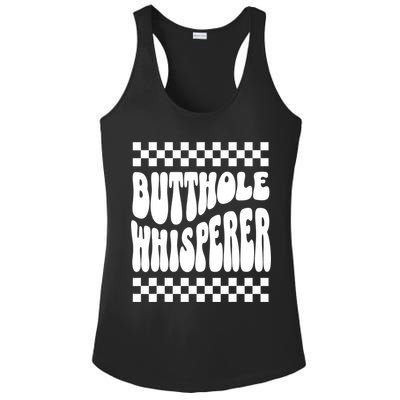 Butthole Whisperer Sarcastic Jokes Retro Ladies PosiCharge Competitor Racerback Tank