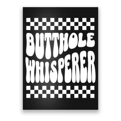 Butthole Whisperer Sarcastic Jokes Retro Poster