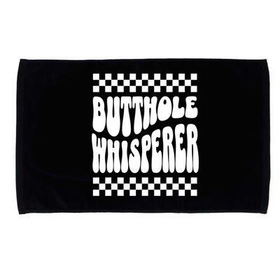 Butthole Whisperer Sarcastic Jokes Retro Microfiber Hand Towel