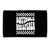 Butthole Whisperer Sarcastic Jokes Retro Microfiber Hand Towel