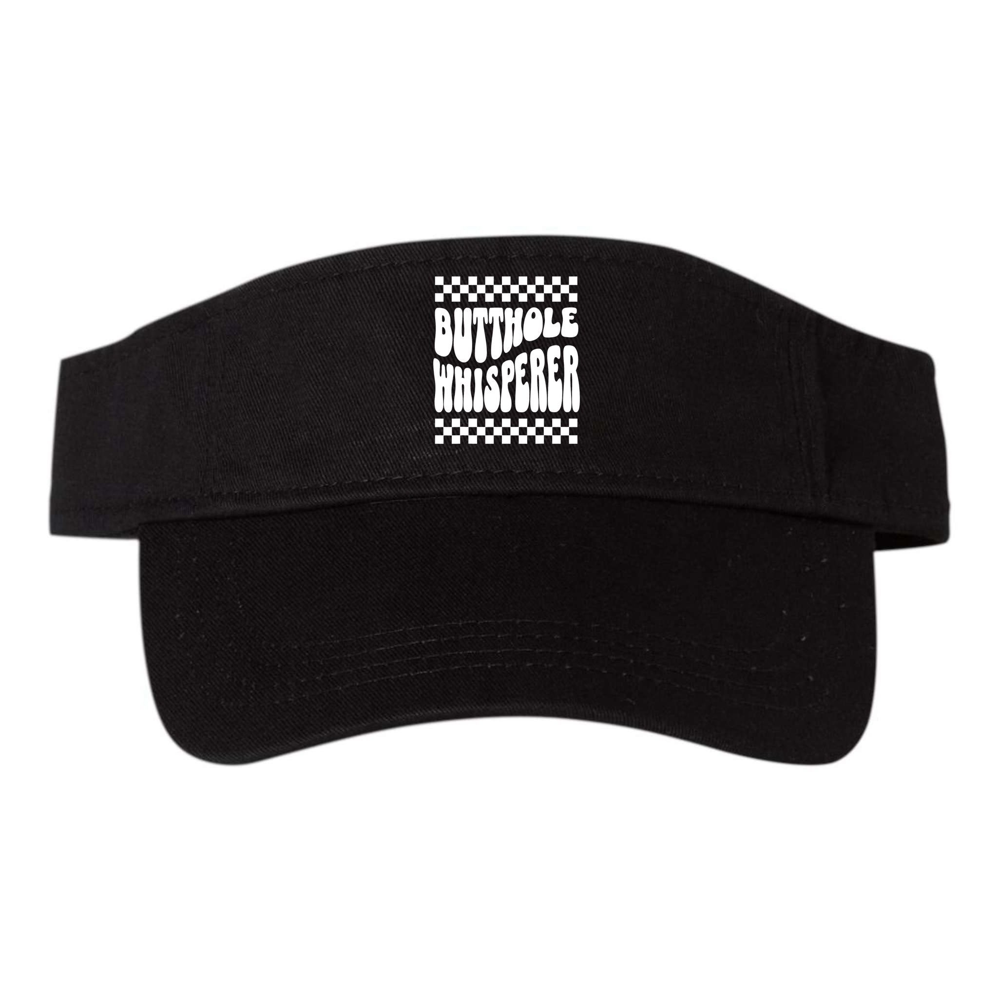 Butthole Whisperer Sarcastic Jokes Retro Visor
