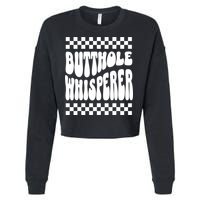 Butthole Whisperer Sarcastic Jokes Retro Cropped Pullover Crew