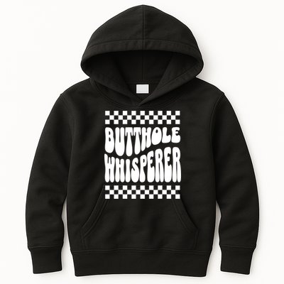 Butthole Whisperer Sarcastic Jokes Retro Kids Hoodie