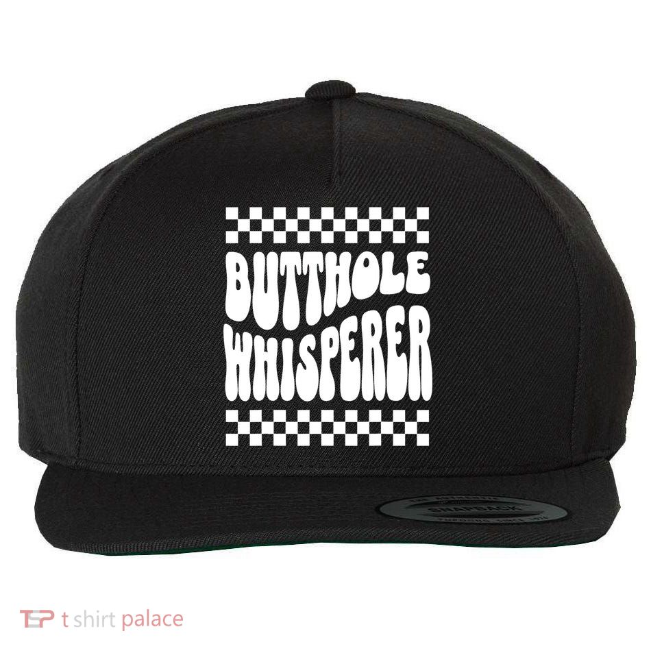 Butthole Whisperer Sarcastic Jokes Retro Wool Snapback Cap