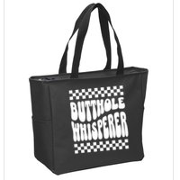 Butthole Whisperer Sarcastic Jokes Retro Zip Tote Bag