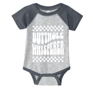 Butthole Whisperer Sarcastic Jokes Retro Infant Baby Jersey Bodysuit