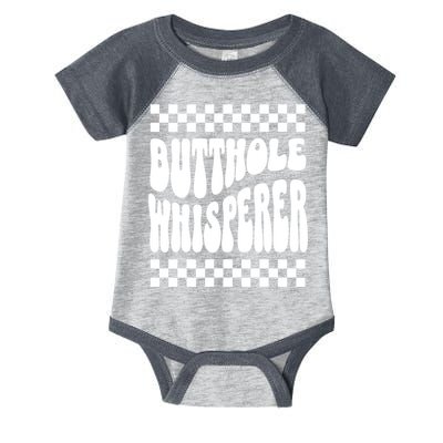 Butthole Whisperer Sarcastic Jokes Retro Infant Baby Jersey Bodysuit