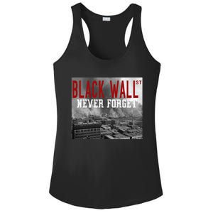 Black Wall Street Never Forget Our History Black Wall Street Gift Ladies PosiCharge Competitor Racerback Tank