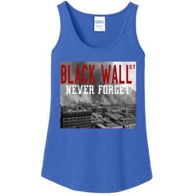 Black Wall Street Never Forget Our History Black Wall Street Gift Ladies Essential Tank