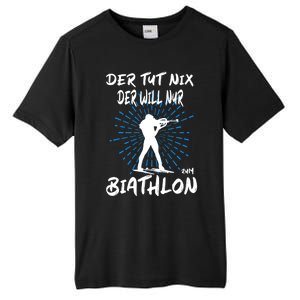 Biathlon Winter Sport Biathlet Funny Biathlon Tall Fusion ChromaSoft Performance T-Shirt