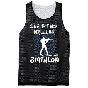 Biathlon Winter Sport Biathlet Funny Biathlon Mesh Reversible Basketball Jersey Tank