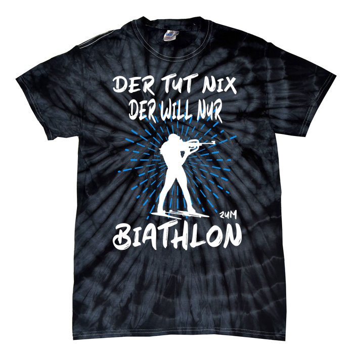 Biathlon Winter Sport Biathlet Funny Biathlon Tie-Dye T-Shirt