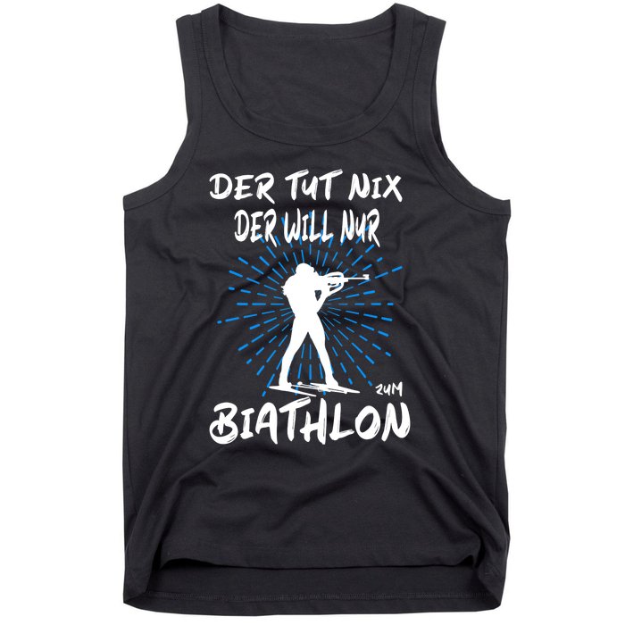 Biathlon Winter Sport Biathlet Funny Biathlon Tank Top