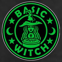 Basic Witch Spooky Halloween Funny 7 Panel Mesh Trucker Snapback Hat
