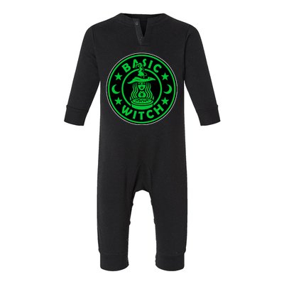 Basic Witch Spooky Halloween Funny Infant Fleece One Piece