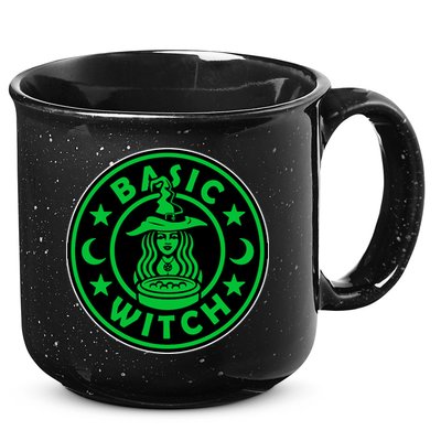 Basic Witch Spooky Halloween Funny 15oz Campfire Ceramic Mug