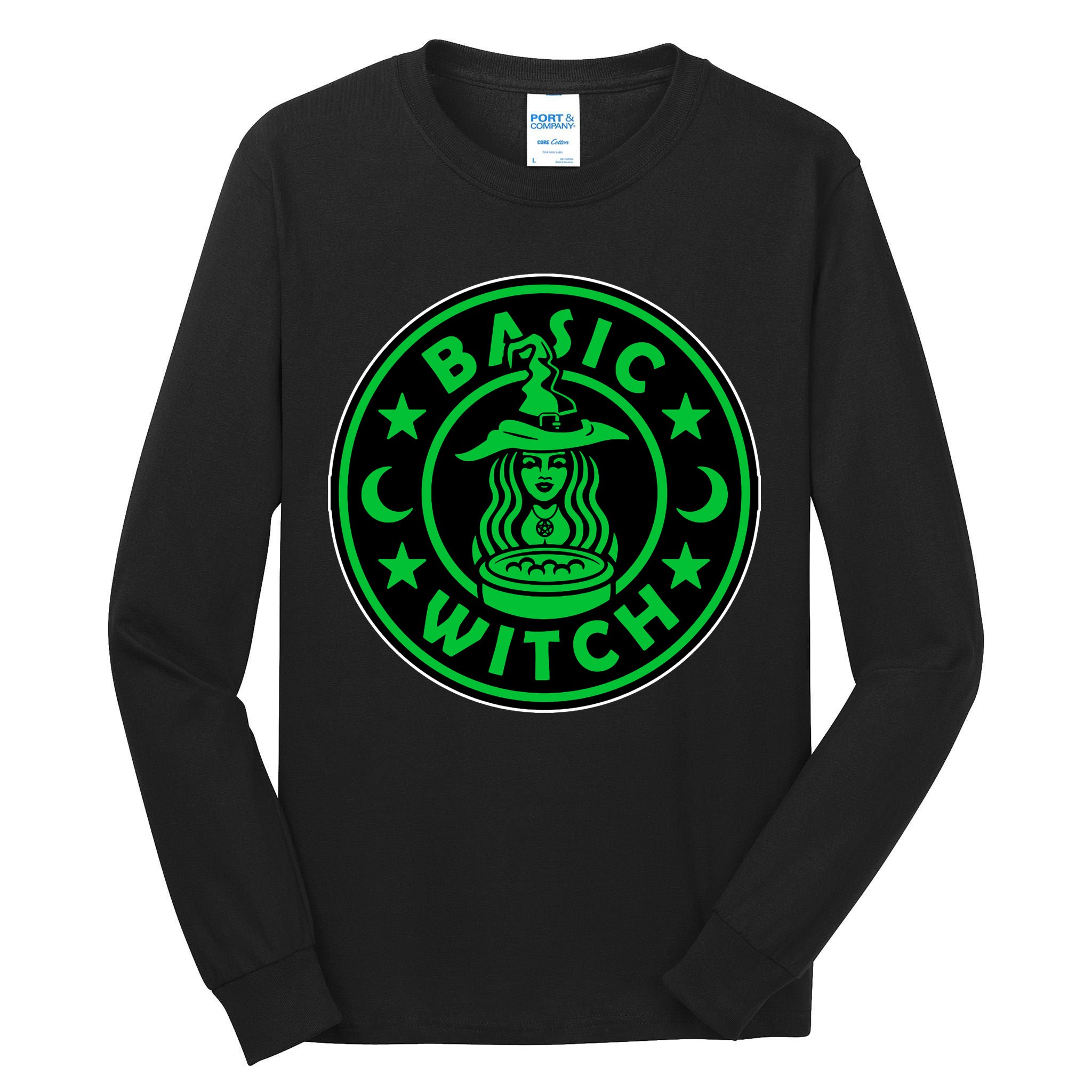 Basic Witch Spooky Halloween Funny Tall Long Sleeve T-Shirt
