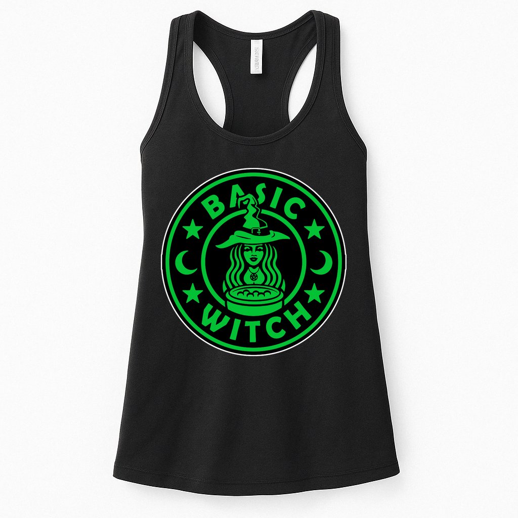 Basic Witch Spooky Halloween Funny Womens Tank Top