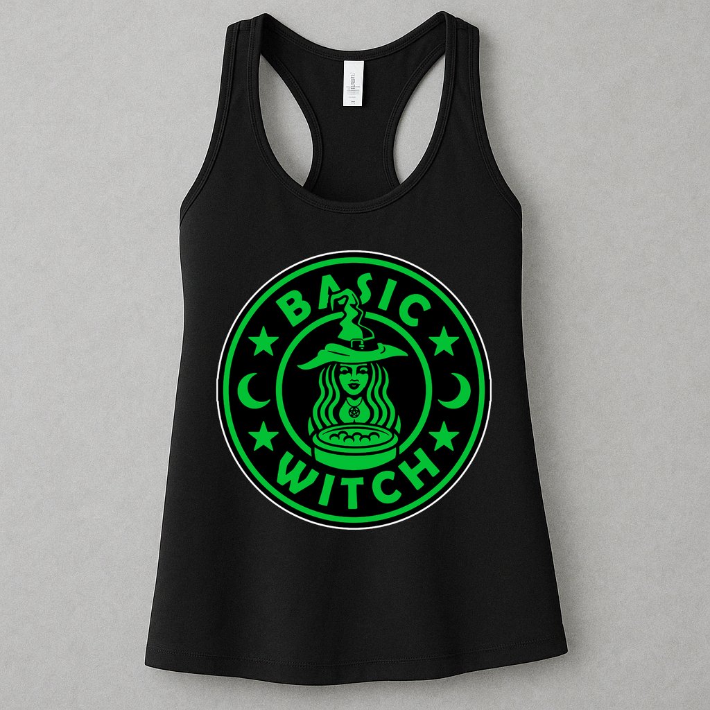 Basic Witch Spooky Halloween Funny Womens Tank Top