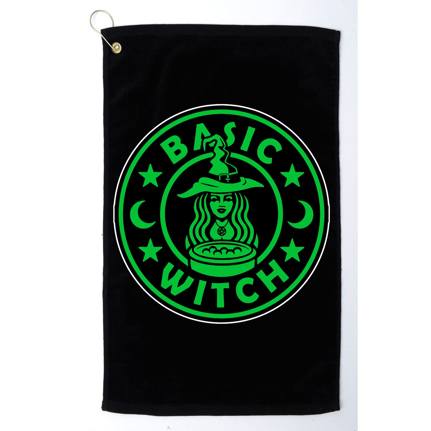 Basic Witch Spooky Halloween Funny Golf Towel
