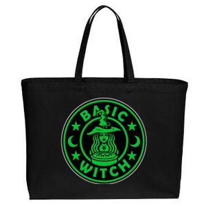 Basic Witch Spooky Halloween Funny Cotton Canvas Jumbo Tote