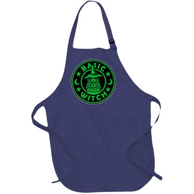 Basic Witch Spooky Halloween Funny Full-Length Apron With Pockets