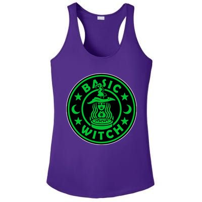 Basic Witch Spooky Halloween Funny Ladies PosiCharge Competitor Racerback Tank
