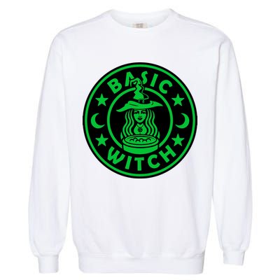 Basic Witch Spooky Halloween Funny Garment-Dyed Sweatshirt