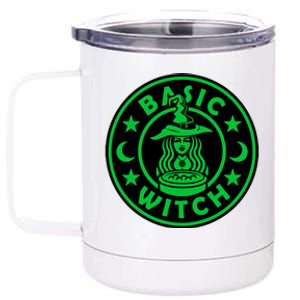 Basic Witch Spooky Halloween Funny 12 oz Stainless Steel Tumbler Cup