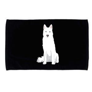 Beautiful White Siberian Husky Sweet White Snow Dog Microfiber Hand Towel