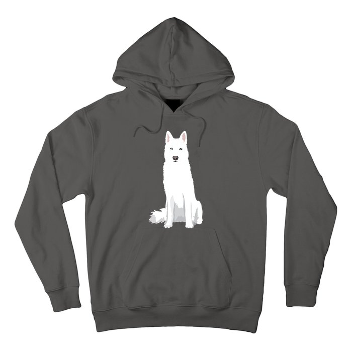 Beautiful White Siberian Husky Sweet White Snow Dog Hoodie