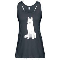 Beautiful White Siberian Husky Sweet White Snow Dog Ladies Essential Flowy Tank